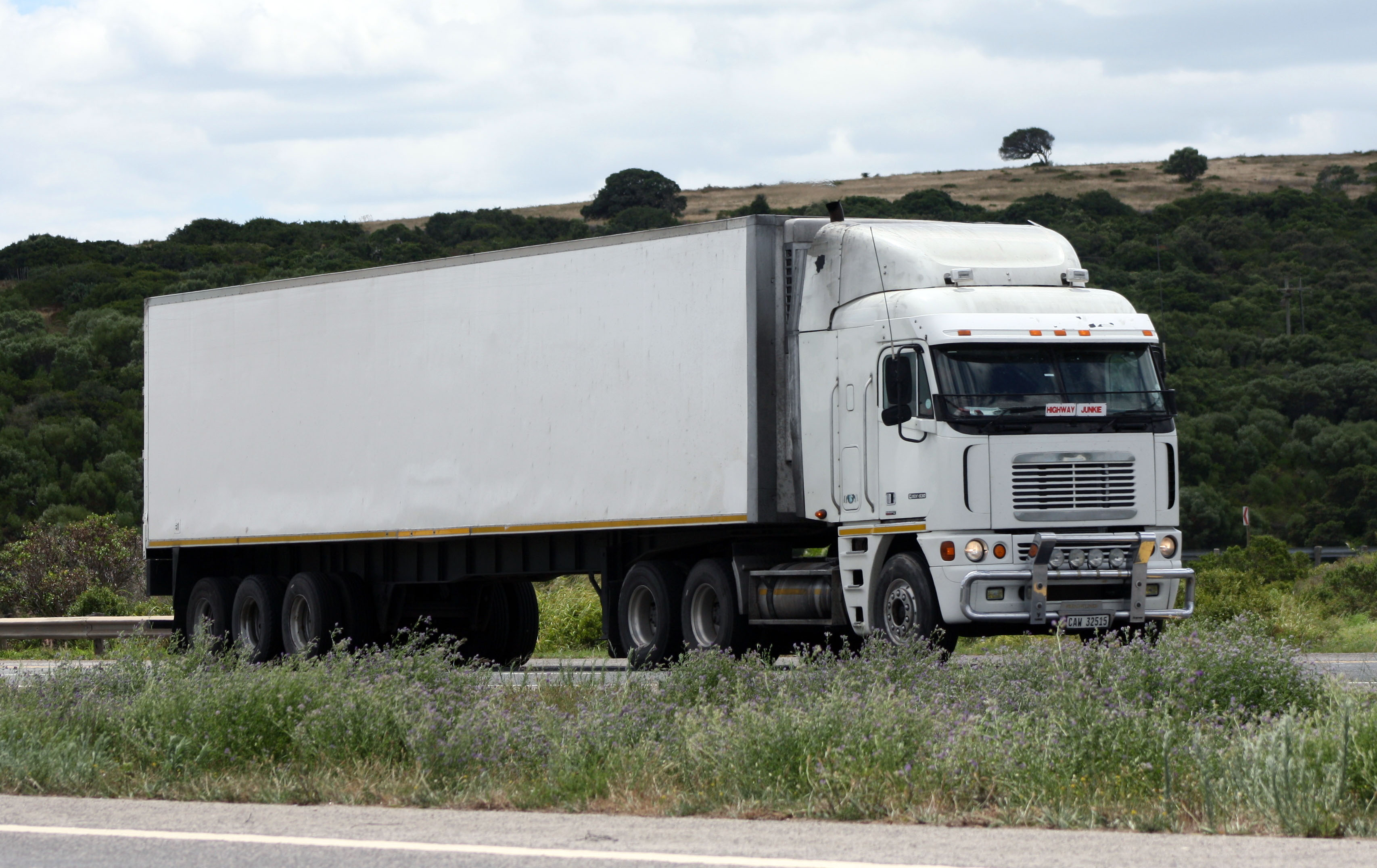 Representative archive image: Freightliner Argosy near Mossel Bay, South Africa.